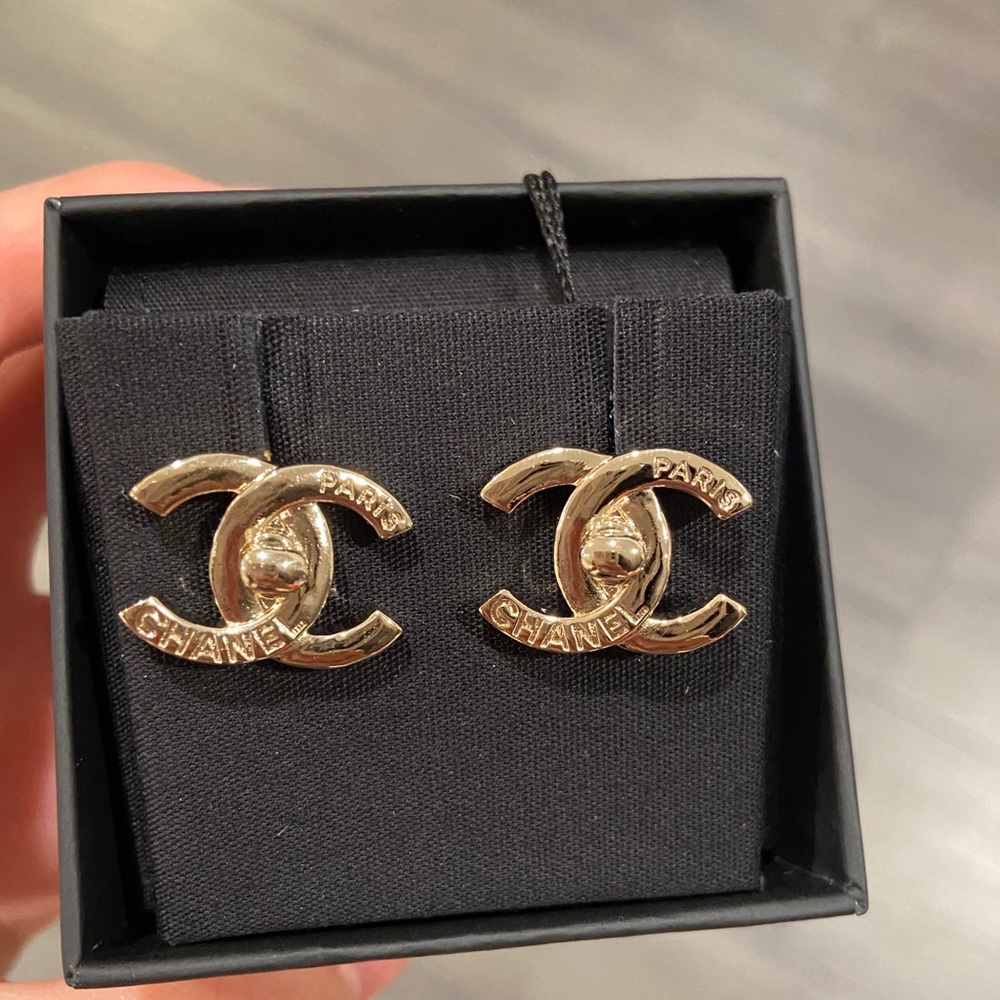 NWT - Authentic Chanel Turnlock earrings brand new in box!